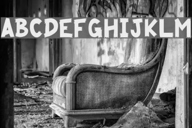 Cliffhanger Font examples