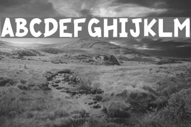 Cliffhanger Font examples