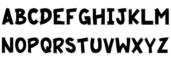 Cliffhanger Font LOWERCASE