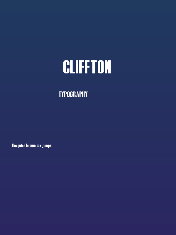 Cliffton Poster