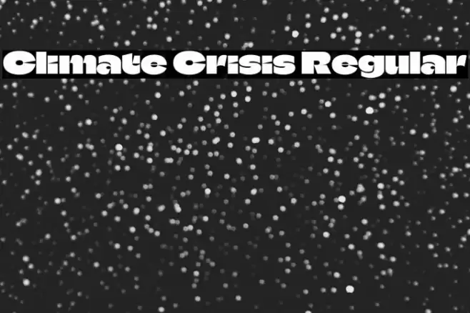 Climate Crisis Regular Fonte examples