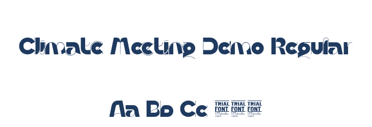 Climate Meeting Demo Regular Font Preview