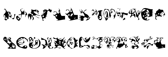 Climbats Font LOWERCASE