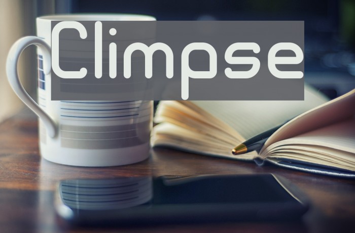 Climpse Font examples
