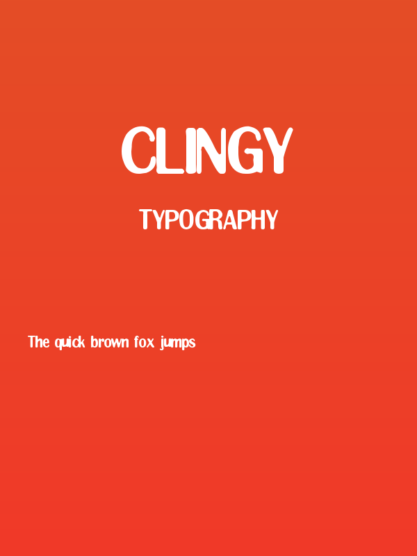 Clingy Poster