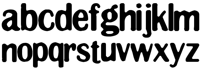 Clingy Font LOWERCASE