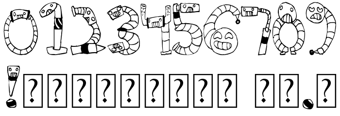 Clink Clank Font Alte caractere