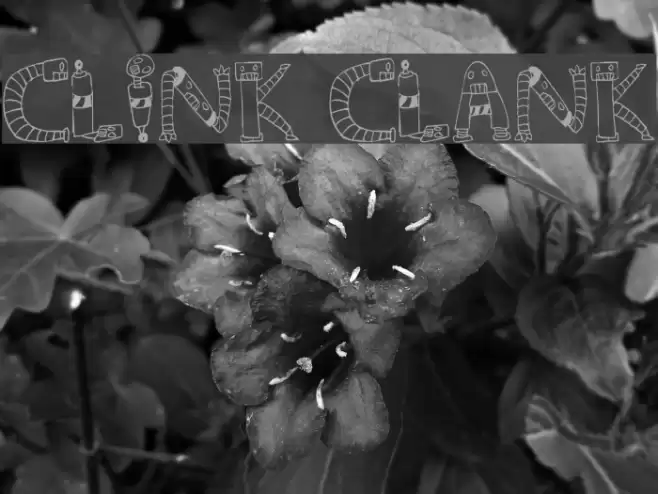 Clink Clank फ़ॉन्ट examples