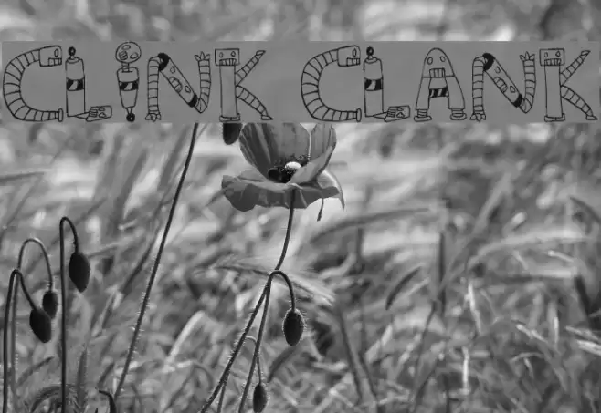 Clink Clank फ़ॉन्ट examples
