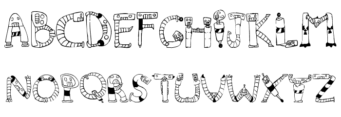 Clink Clank Font Litere mici