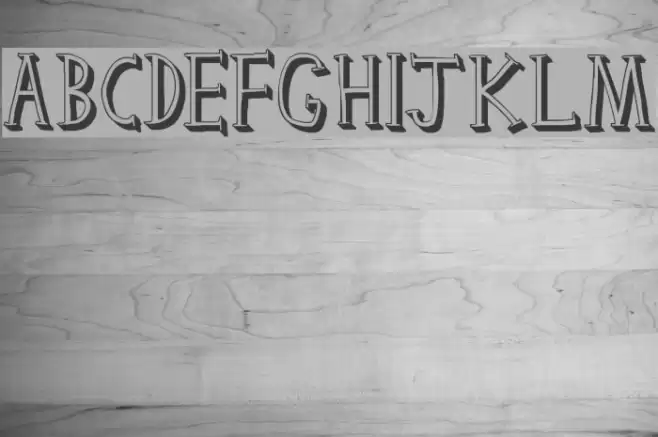 Clink Outlined Font examples