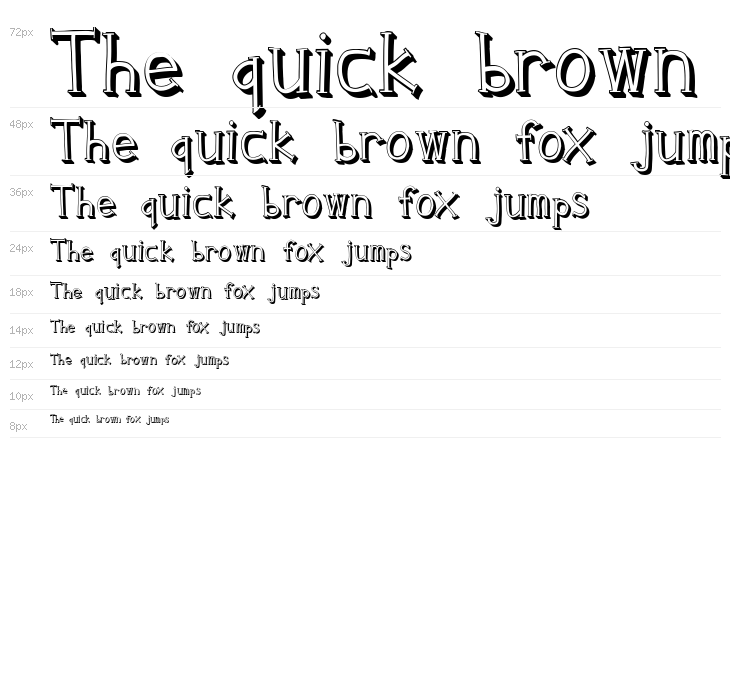 Clink Outlined Waterfall