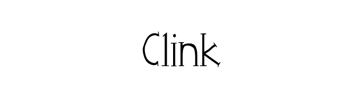 Clink  Frei Schriftart Herunterladen