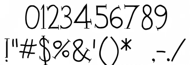 Clink Font OTHER CHARS