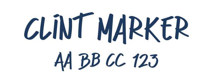 Clint Marker Font Preview