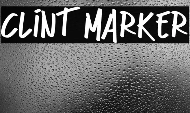 Clint Marker Schriftart examples