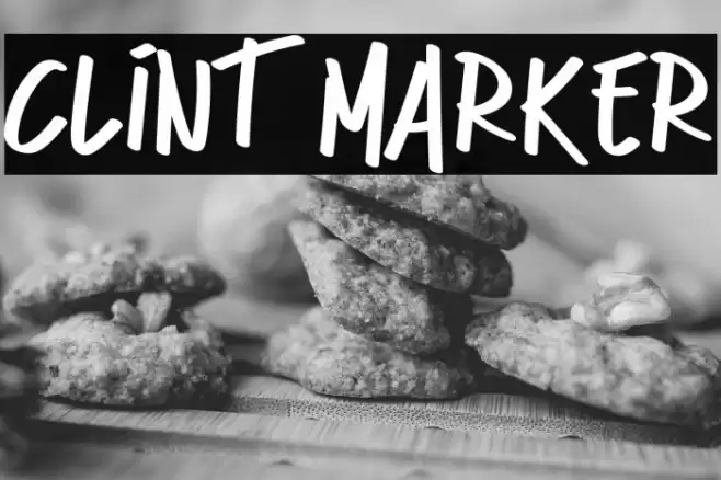 Clint Marker Schriftart examples