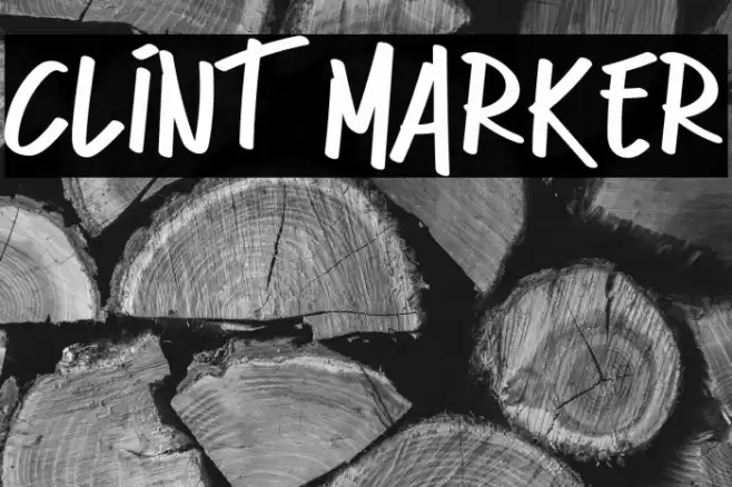 Clint Marker Schriftart examples