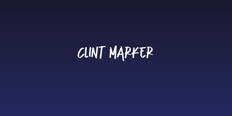 Clint Marker Social Header