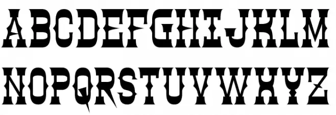 Clintwood Schriftart Groß
