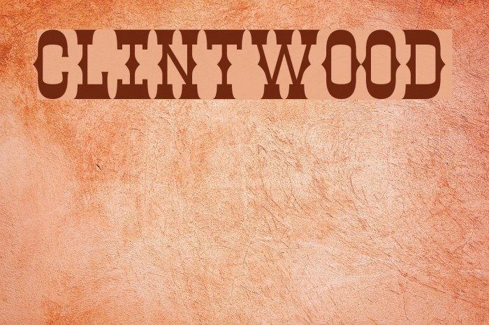Clintwood Font examples
