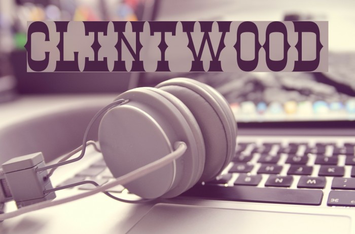 Clintwood Font examples