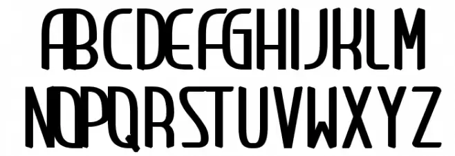 Clip Condensed Schriftart Groß