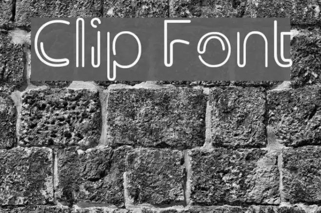 Clip Font examples