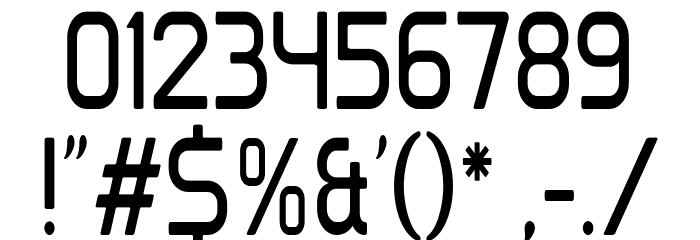 Clipangle Condensed Font OTHER CHARS