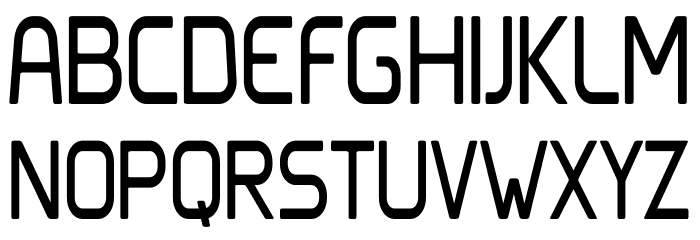 Clipangle Condensed Font Litere mari