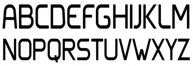 Clipangle Condensed Шрифта ВЕРХНИЙ