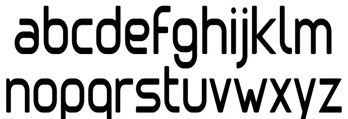 Clipangle Condensed Font LOWERCASE