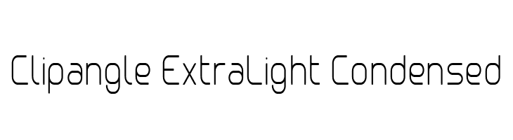 Clipangle ExtraLight Condensed  les polices de caractères gratuit tlcharger