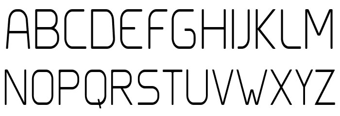 Clipangle ExtraLight Condensed Шрифта ВЕРХНИЙ