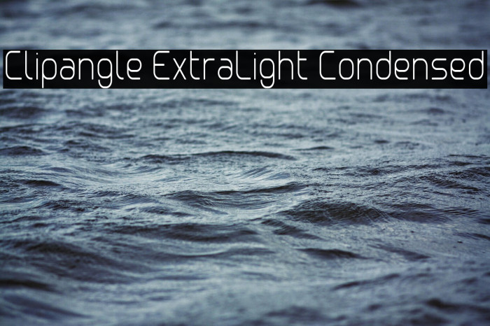 Clipangle ExtraLight Condensed Example 3