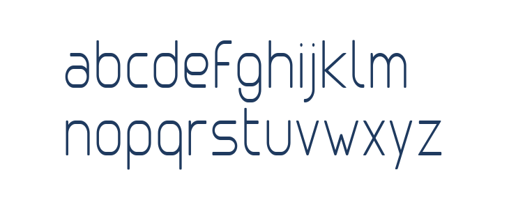 Clipangle ExtraLight Condensed Lowercase