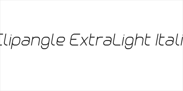 Clipangle ExtraLight Italic Logo