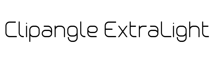 Clipangle ExtraLight  les polices de caractères gratuit tlcharger