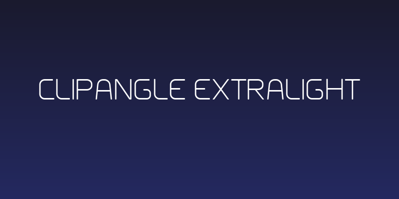 Clipangle ExtraLight Social Header