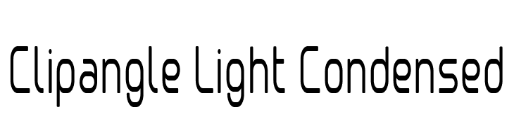 Clipangle Light Condensed  font caratteri gratis