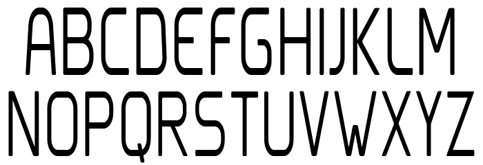 Clipangle Light Condensed フォント 大文字