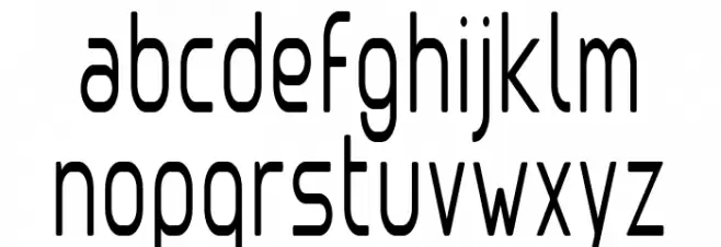 Clipangle Light Condensed फ़ॉन्ट लोअरकेस