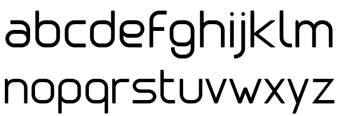 Clipangle Light Font LOWERCASE