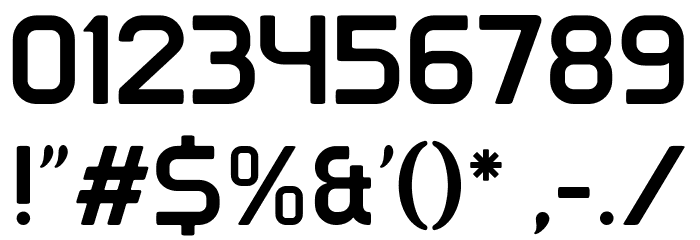 Clipangle Medium Font OTHER CHARS