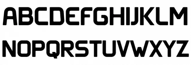 Clipangle SemiBold フォント 大文字