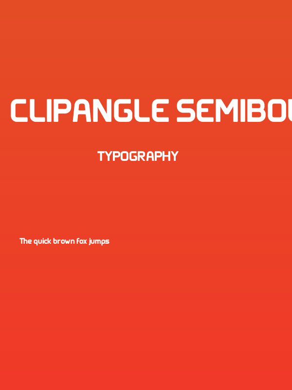 Clipangle SemiBold Poster