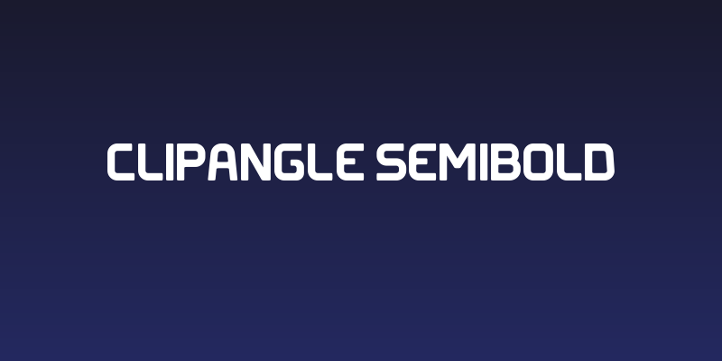 Clipangle SemiBold Social Header