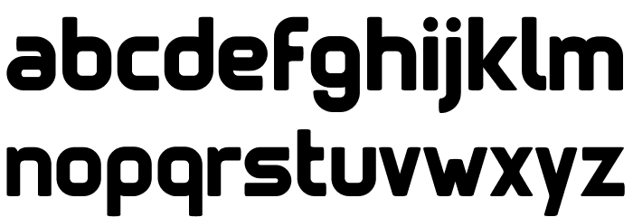 Clipangle SemiBold Font LOWERCASE