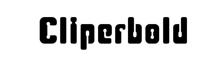 Cliperbold  免费字体下载