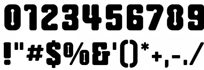 Cliperbold Font OTHER CHARS